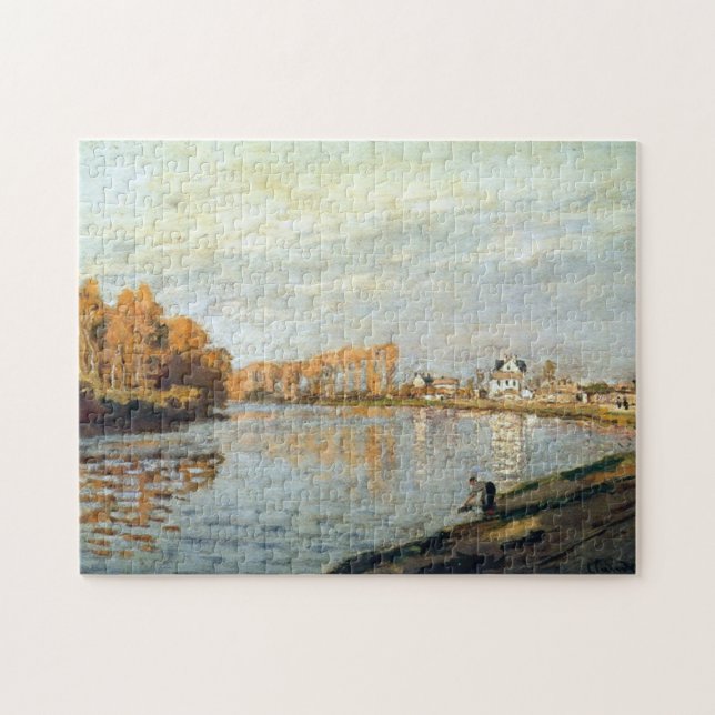 Puzzle Sena cerca del Bella Artes Bougival Monet (Horizontal)