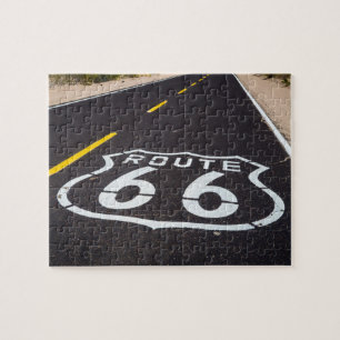 Puzzle señal de la carretera Ruta 66, Arizona