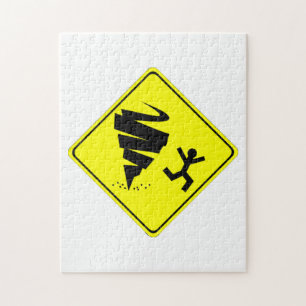 Puzzle Señal de peligro del tornado