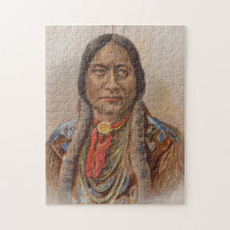Puzzle Señales de humo: El jefe indio lakota está sentado