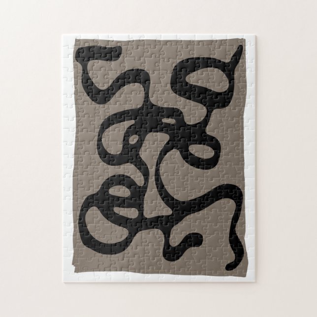 Puzzle Señales distantes: Resumen negro y gris (Vertical)