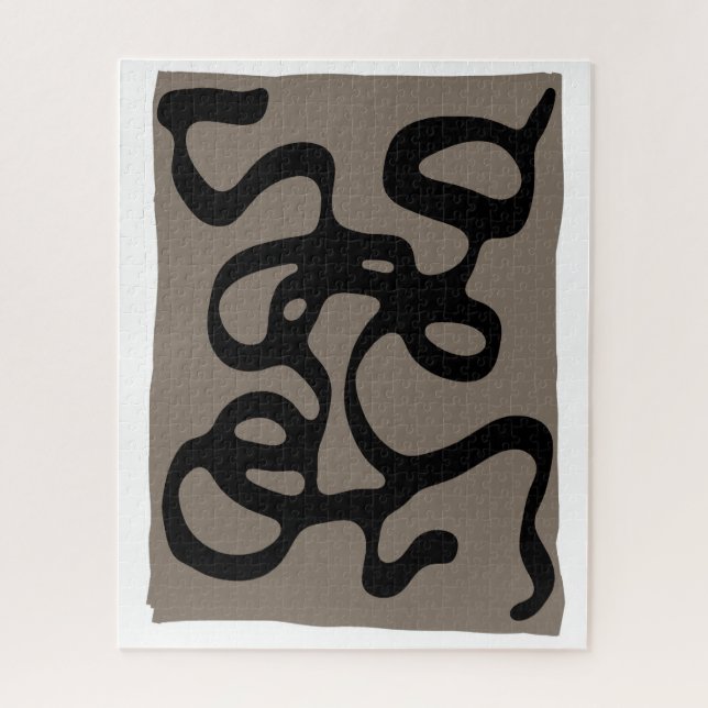 Puzzle Señales distantes: Resumen negro y gris (Vertical)