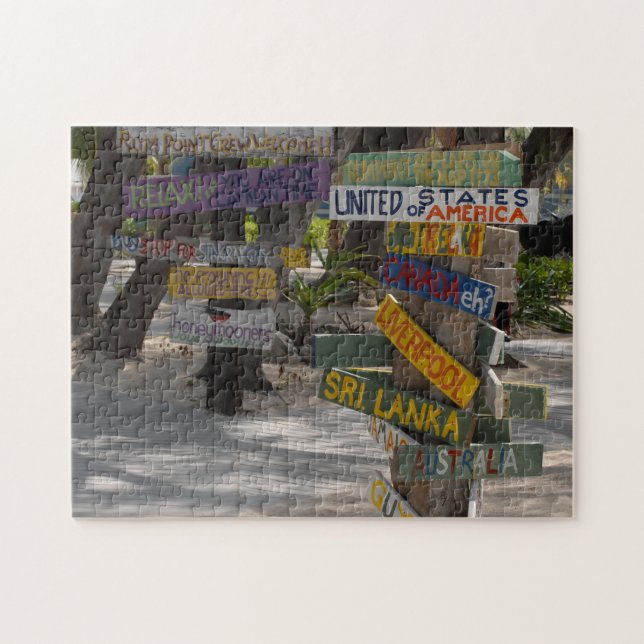 Puzzle Señales en Rum Point. Gran Caimán (Horizontal)
