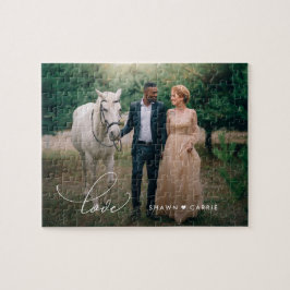 Puzzle Sencillo amor Editable Personalizado de color Romp