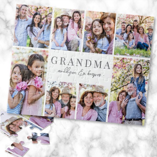 Puzzle Sencillo Collage de Fotos de Abuela (Simple Grandma Photo Collage jigsaw puzzle)