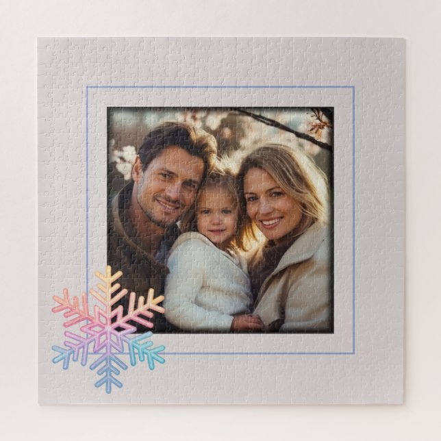 Puzzle Sencillo copo de nieve (Vertical)