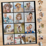 Puzzle Sencillos 12 Personalizados de Collage de fotos Ma<br><div class="desc">Desbloquea la alegría de los recuerdos compartidos con nuestro querido rompecabezas de 12 Collages de fotos de Recuerdos. Este delicioso rompecabezas es perfecto para celebrar momentos especiales con la familia, amigos, mascotas y abuelos. Ya sea una colección de tus instantáneas favoritas de unas vacaciones familiares, una serie de reconfortantes fotos...</div>