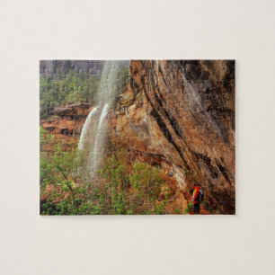 Puzzle Senderismo en el Emerald Pools Trail en Zion Natio