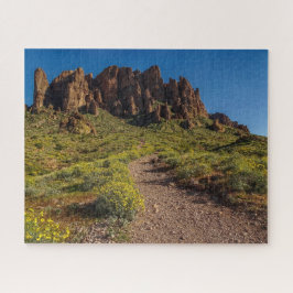 Puzzle Senderismo Superstición Montañas Primavera Arizona