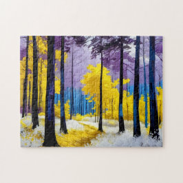 Puzzle Sendero Forestal Encantador de Luz Dorada