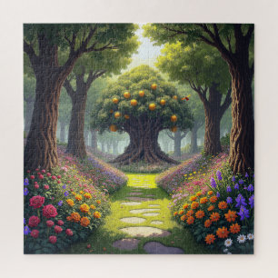 Puzzle Sendero sinuoso a través de un prado de flores has