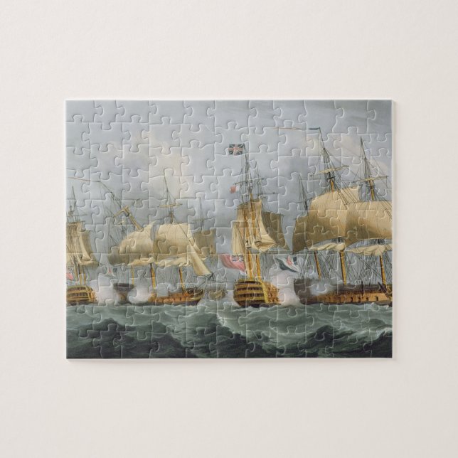 Puzzle Señor Howe en la reina Charlotte, rompiendo el Ene (Horizontal)