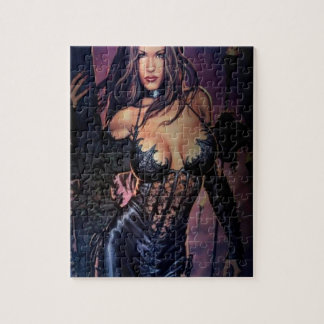 Puzzle Señora abstracta de la oscuridad de la fantasía