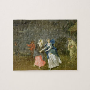 Puzzle Señora Cibber como Cordelia, c.1755 (aceite en
