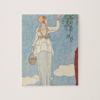 Puzzle Señora del art déco - cosecha de la fruta