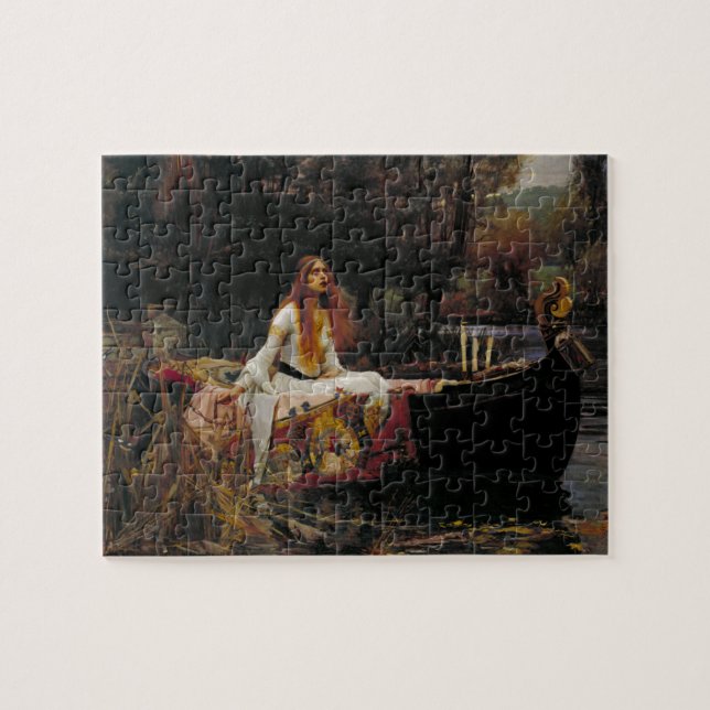 Puzzle Señora del chalote de John William Waterhouse (Horizontal)
