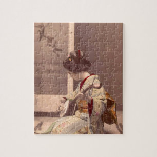 Puzzle Señora japonesa Geisha Asian Vintage Art