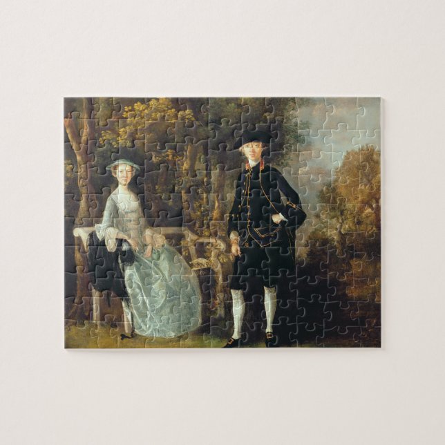 Puzzle Señora Lloyd y su hijo de Thomas Gainsborough el (Horizontal)
