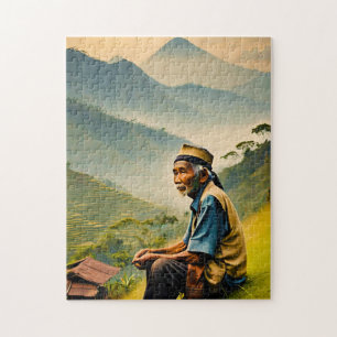 Puzzle Sentado en Serenidad