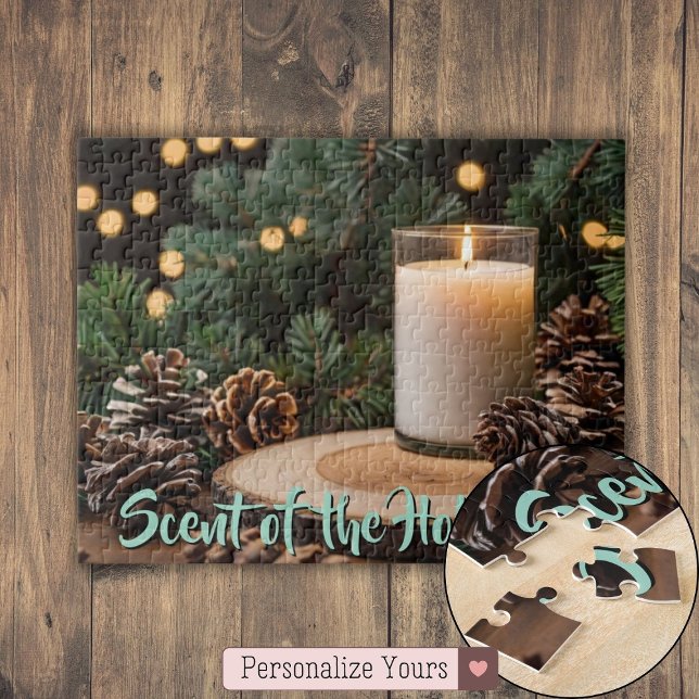Puzzle Sentimiento personalizado de las vacaciones (Personalized Scent of the Holidays Jigsaw Puzzle)