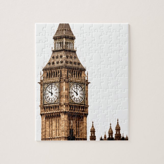 Puzzle Sepia Big Ben Tower (Vertical)