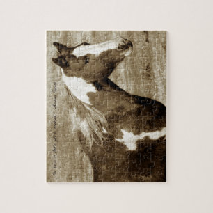 Puzzle Sepia Flashy con cita