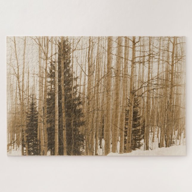 Puzzle Sepia Forest Maze - 20x30 - 1014 piezas (Horizontal)