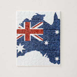 Puzzle sequin australian flag