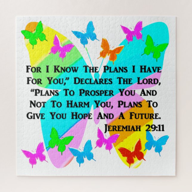 PUZZLE SER INSPIRADO JEREMIAH 29:11 (Vertical)