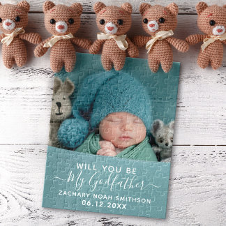 Puzzle ¿Serás Mi Padrino Clásico Foto Personalizada?