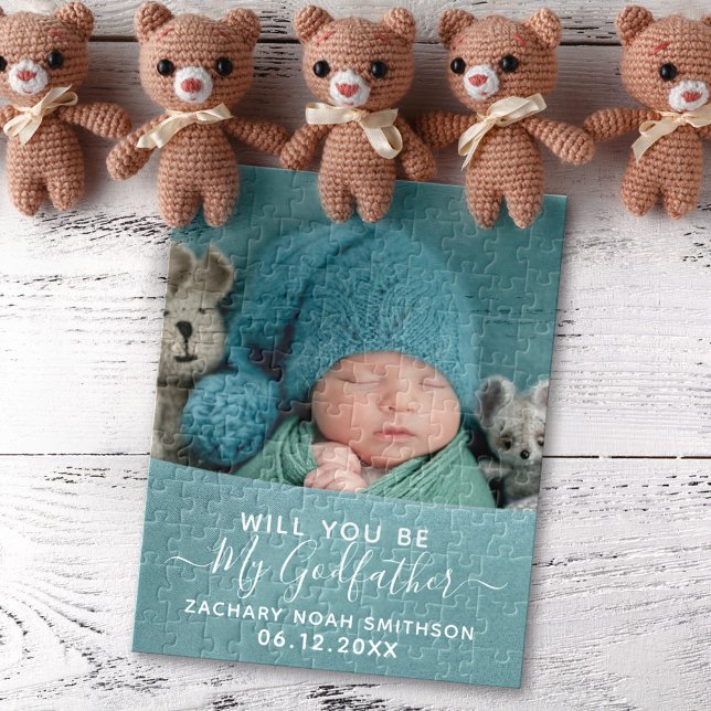 Puzzle ¿Serás Mi Padrino Clásico Foto Personalizada? (Subido por el creador)