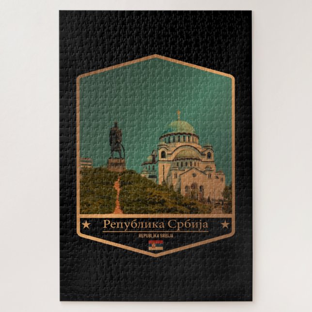 Puzzle Serbia (Vertical)