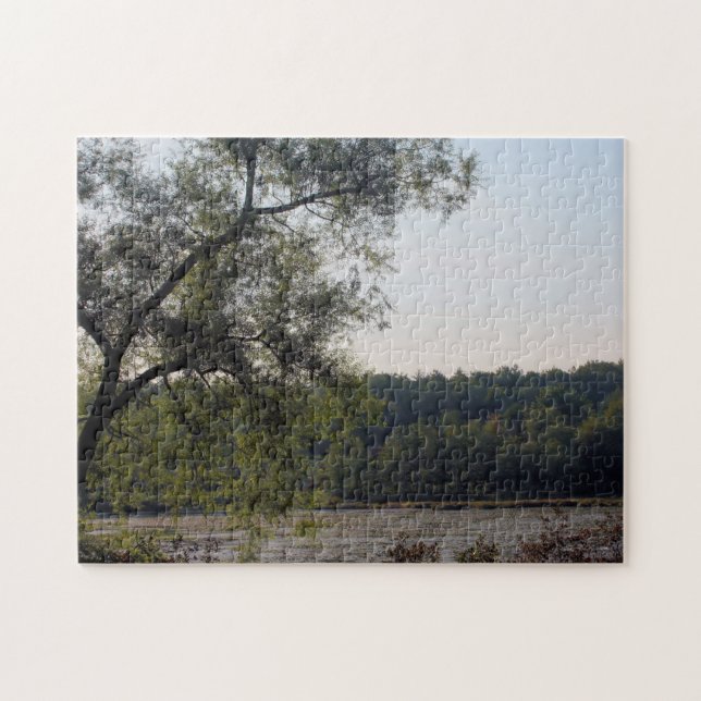 Puzzle Serene Marsh Y La Naturaleza Del Árbol (Horizontal)