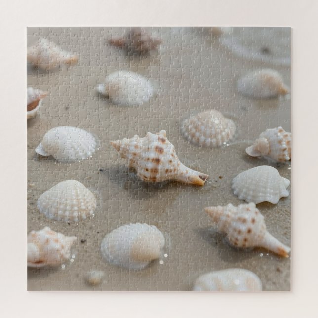 Puzzle Serenidad de la Playa de Conchas Delicadas (Vertical)