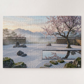 Puzzle Serenidad de Sakura: El Jardín Zen Minimalista