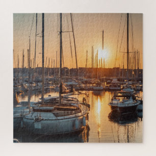 Puzzle Serenidad del Atardecer en la Marina