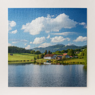 Puzzle Serenidad en la orilla del lago