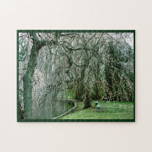 Puzzle Serenidad en los jardines en los pasteles