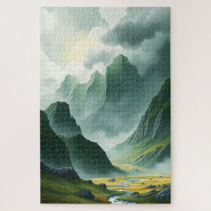 Puzzle Serenos Montes Brumosos Valle Esmeralda