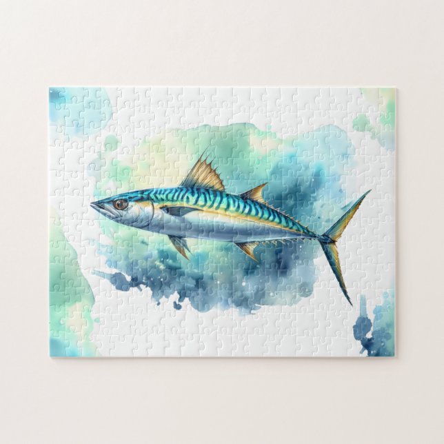 Puzzle Serie acuarela: Mackerel (Horizontal)