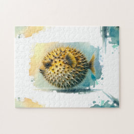 Puzzle Serie acuarela: pez globo