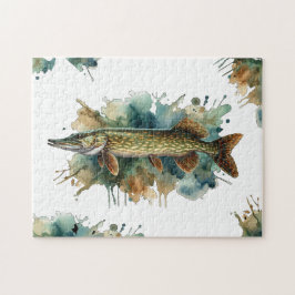 Puzzle Serie acuarela: Pike