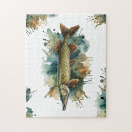 Puzzle Serie acuarela: Pike