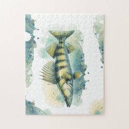 Puzzle Serie acuarela: Zander/Walleye