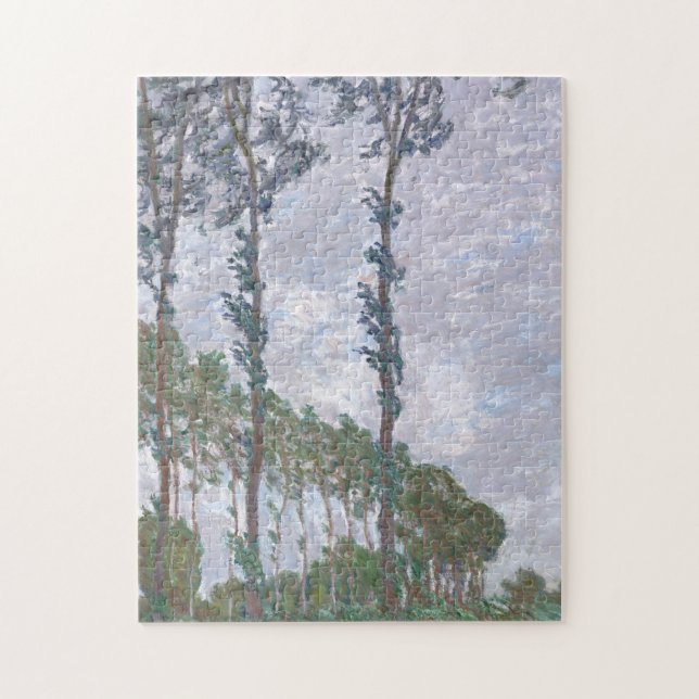 Puzzle Serie de álamos de efectos eólicos de Claude Monet (Vertical)