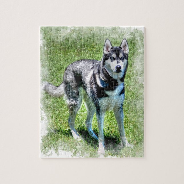 Puzzle Serie de regalos Mascotas de Husky Dog-lover (Vertical)
