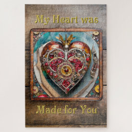 Puzzle Serie Steampunk Corazón de Granada Rubí