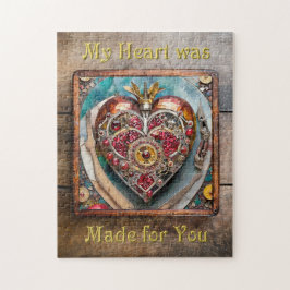 Puzzle Serie Steampunk Corazón de Granada Rubí