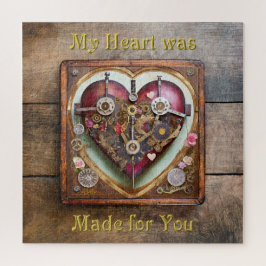 Puzzle Serie Steampunk Corazón Rojo Buff