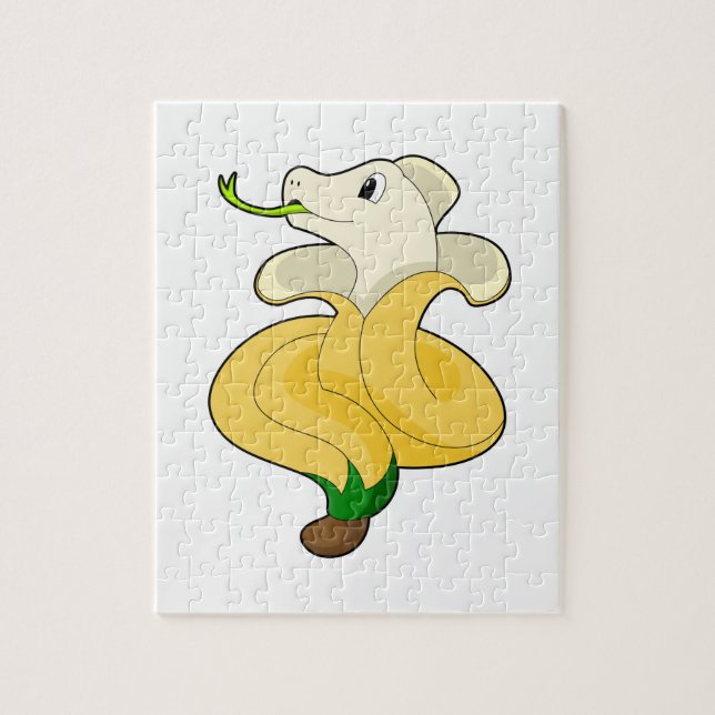 Puzzle Serpiente con banana (Vertical)